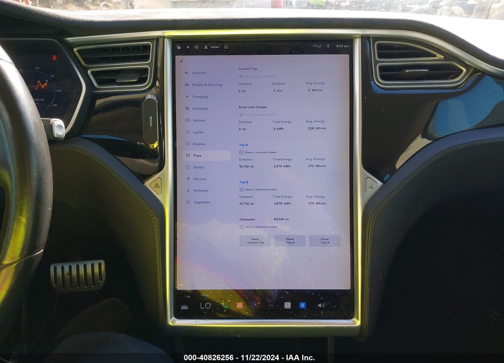 2014 TESLA MODEL S VIN: 5YJSA1H15EFP61933