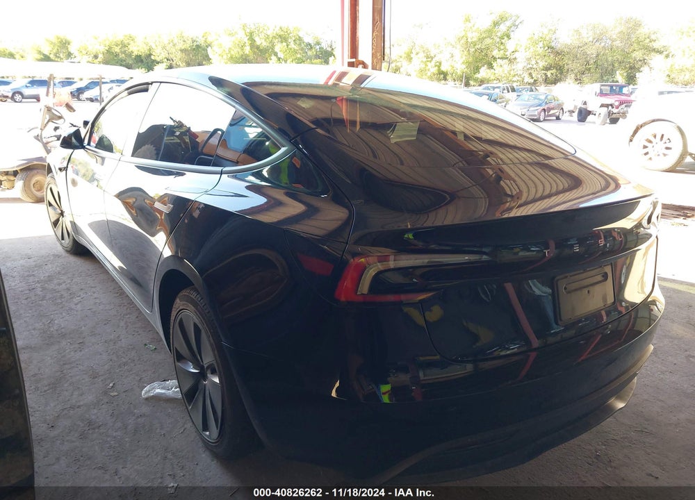 2024 TESLA MODEL 3 REAR-WHEEL DRIVE VIN: 5YJ3E1EA4RF725623