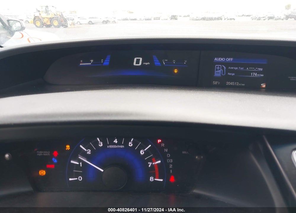2013 HONDA CIVIC EX VIN: 19XFB2F82DE025153