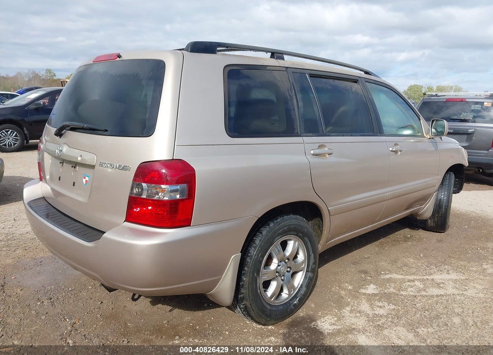 2004 TOYOTA HIGHLANDER V6 VIN: JTEDP21A540034050
