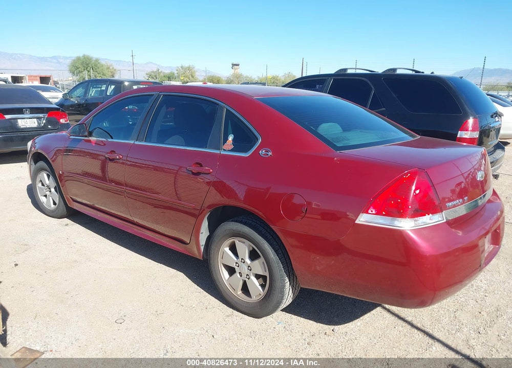 2009 CHEVROLET IMPALA LT VIN: 2G1WT57N391263240