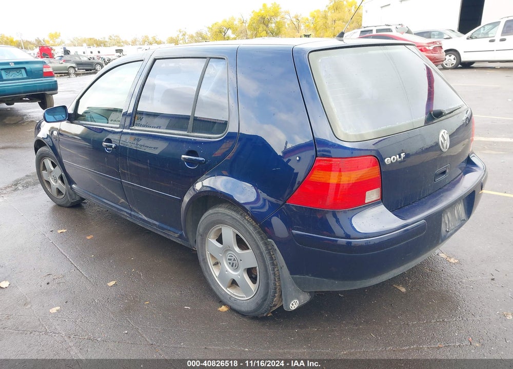 2001 VOLKSWAGEN GOLF GLS VIN: 9BWGS21J714006468