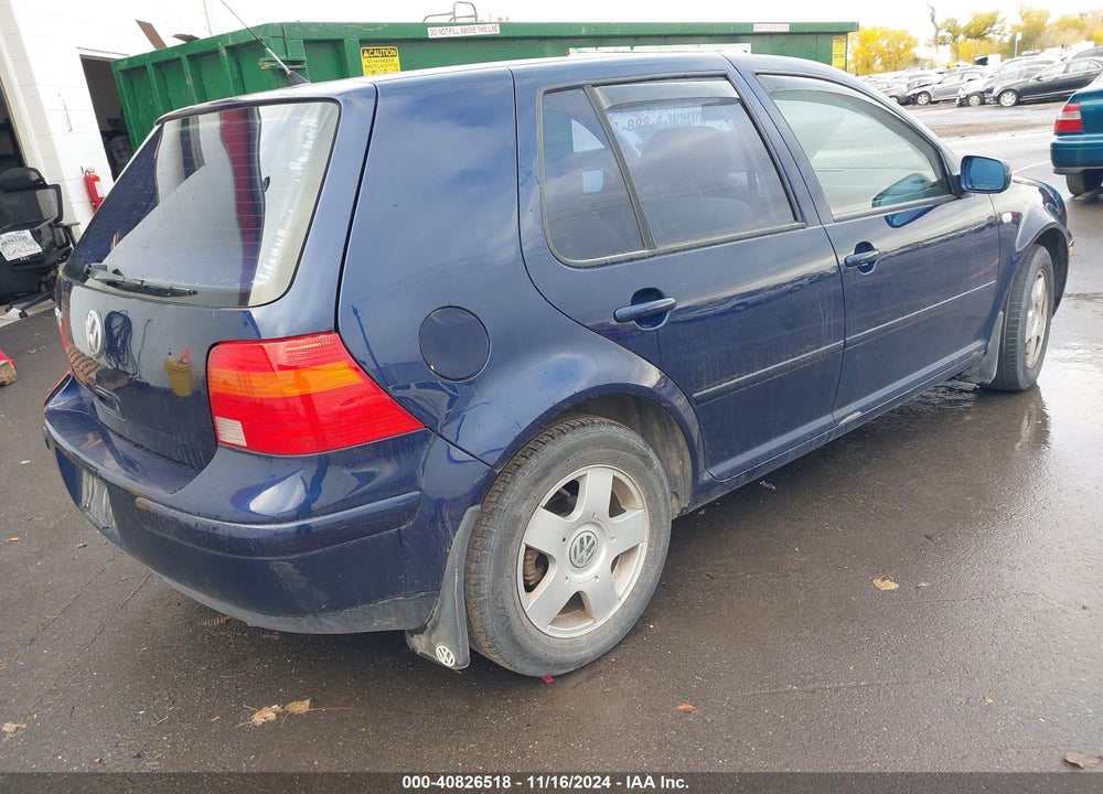 2001 VOLKSWAGEN GOLF GLS VIN: 9BWGS21J714006468
