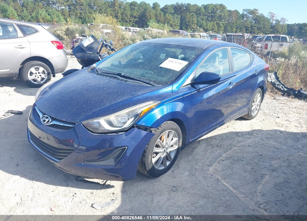 2016 HYUNDAI ELANTRA SE VIN: 5NPDH4AE2GH654331