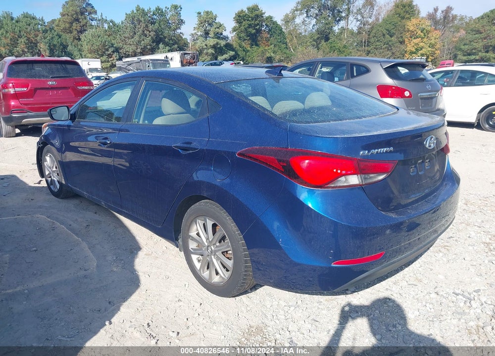 2016 HYUNDAI ELANTRA SE VIN: 5NPDH4AE2GH654331