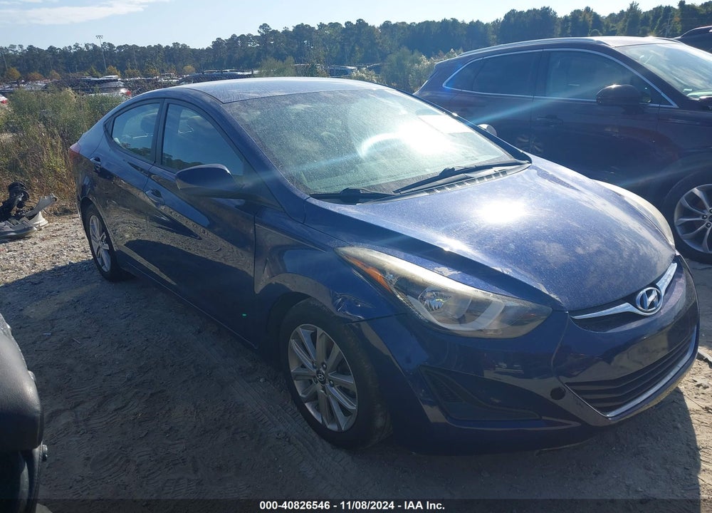 2016 HYUNDAI ELANTRA SE VIN: 5NPDH4AE2GH654331