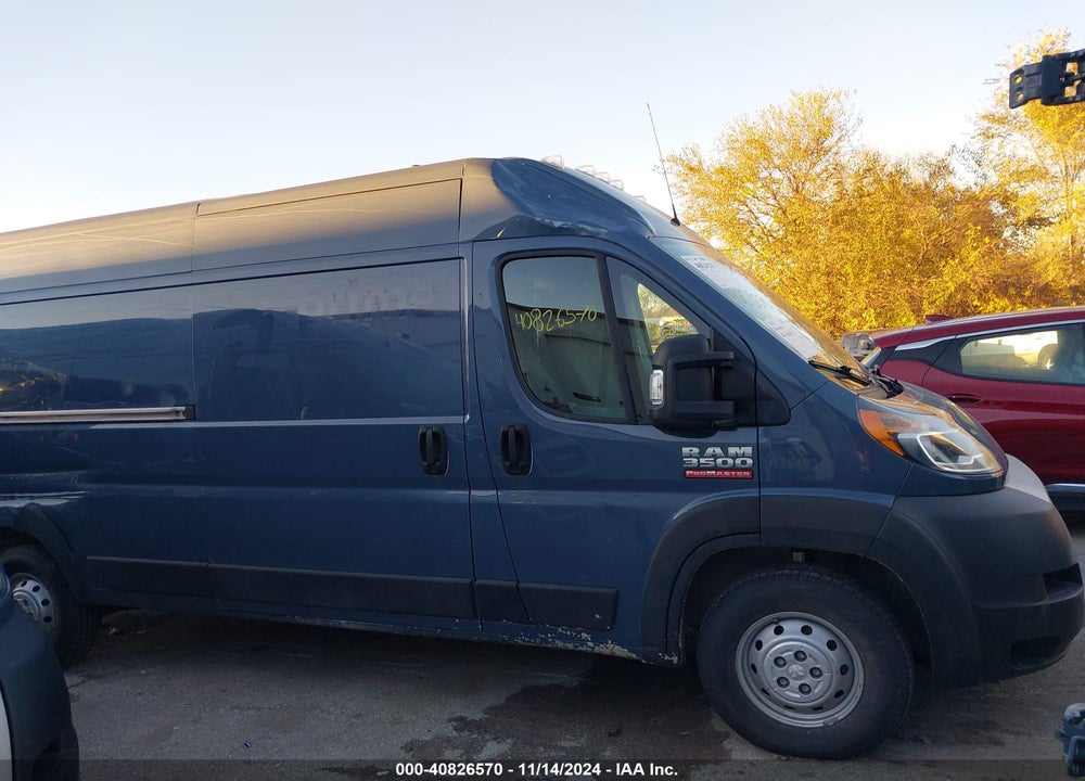 2019 RAM PROMASTER 3500 CARGO VAN HIGH ROOF 159 WB EXT VIN: 3C6URVJG8KE551228
