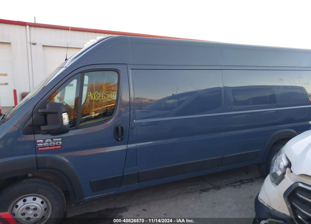 2019 RAM PROMASTER 3500 CARGO VAN HIGH ROOF 159 WB EXT VIN: 3C6URVJG8KE551228