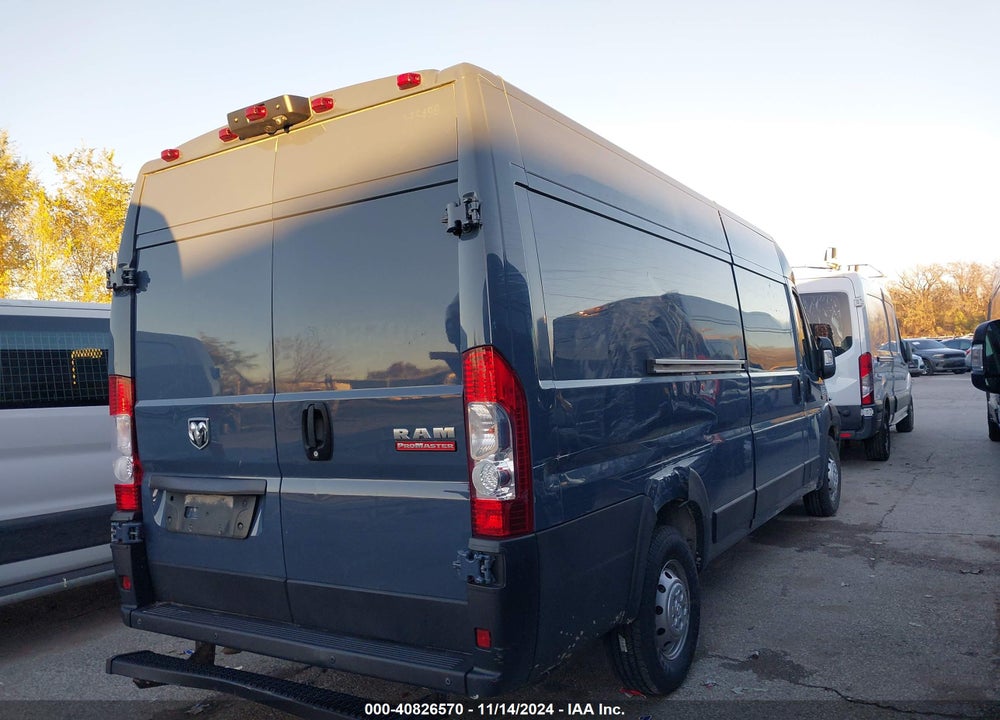 2019 RAM PROMASTER 3500 CARGO VAN HIGH ROOF 159 WB EXT VIN: 3C6URVJG8KE551228