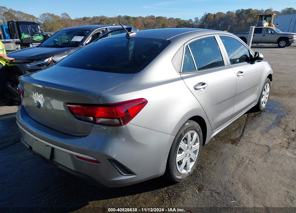 2022 KIA RIO S VIN: 3KPA24AD1NE474996