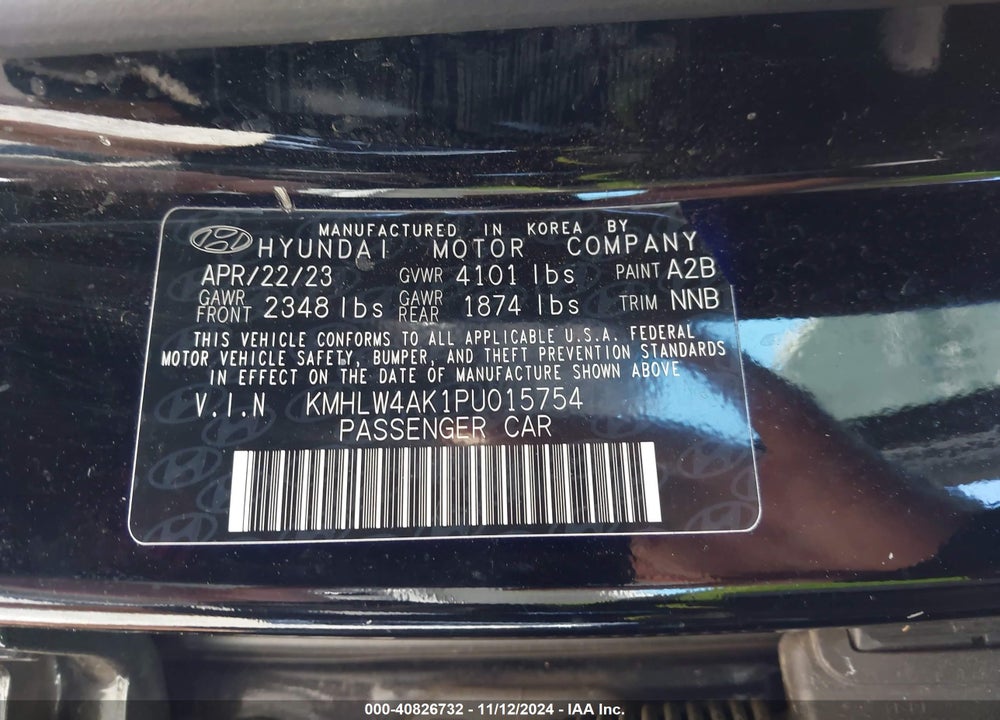 2023 HYUNDAI ELANTRA N VIN: KMHLW4AK1PU015754