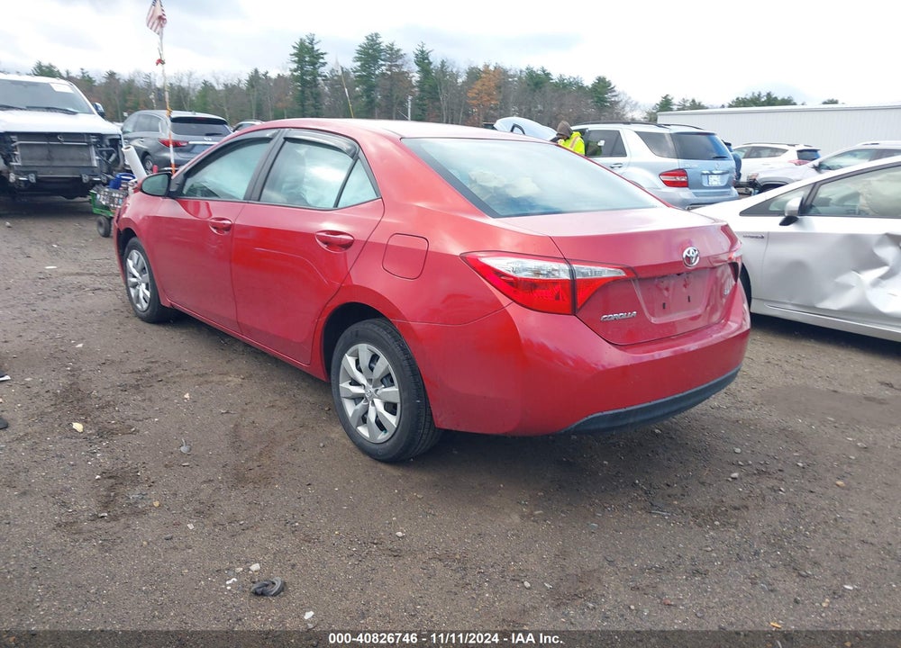 2015 TOYOTA COROLLA LE VIN: 2T1BURHE7FC320593