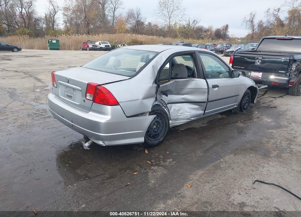 2004 HONDA CIVIC VP VIN: 2HGES16384H551142
