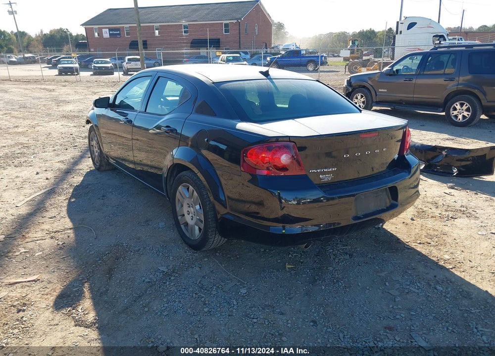 2014 DODGE AVENGER VIN: 1C3CDZAG2EN132502