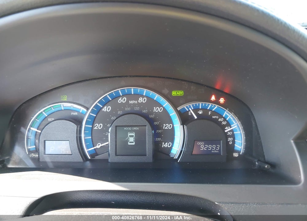 2013 TOYOTA CAMRY HYBRID XLE VIN: 4T1BD1FK6DU077378