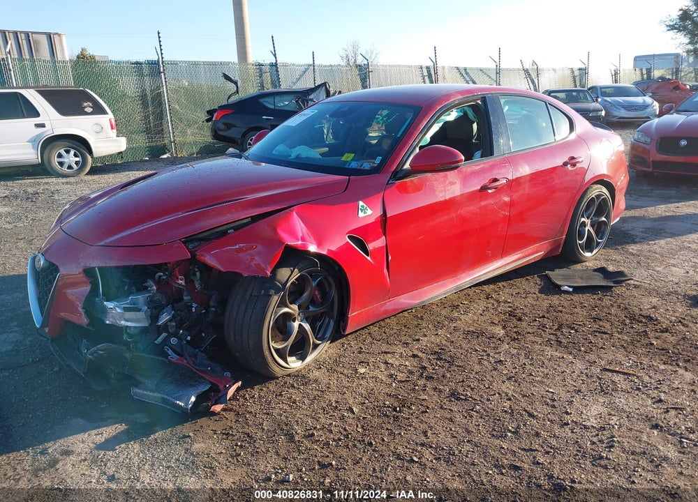 2017 ALFA ROMEO GIULIA QUADRIFOGLIO RWD VIN: ZARFAEAV7H7549878