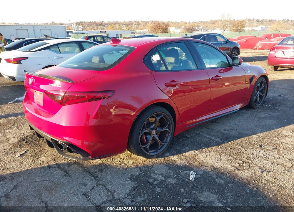 2017 ALFA ROMEO GIULIA QUADRIFOGLIO RWD VIN: ZARFAEAV7H7549878