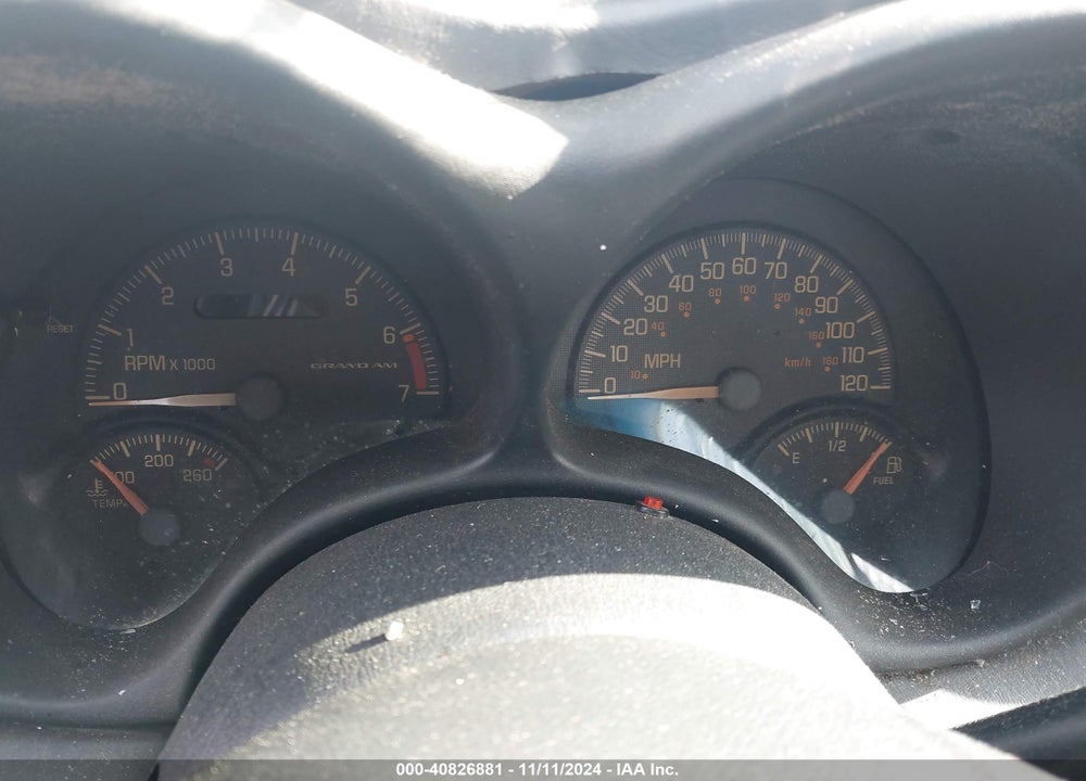 1999 PONTIAC GRAND AM SE1 VIN: 1G2NE52T3XC503711