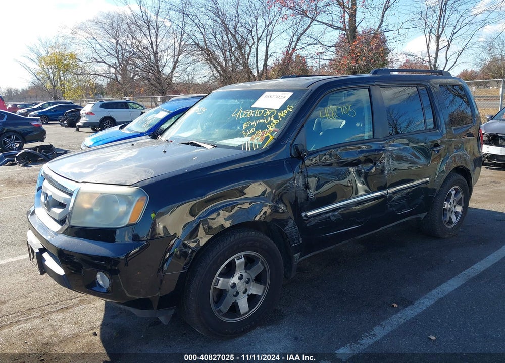 2010 HONDA PILOT TOURING VIN: 5FNYF4H91AB013435