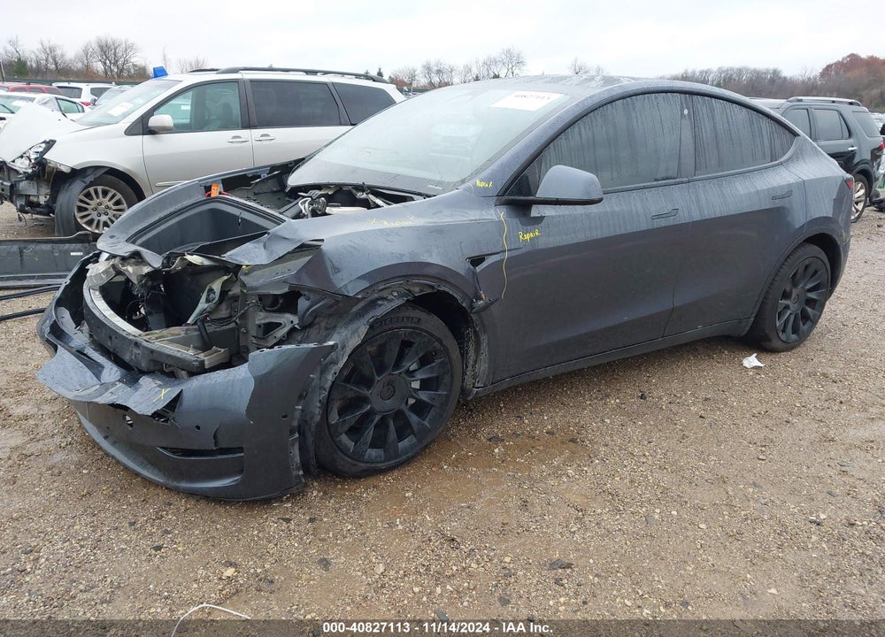 2021 TESLA MODEL Y LONG RANGE DUAL MOTOR ALL-WHEEL DRIVE VIN: 5YJYGDEE0MF060331