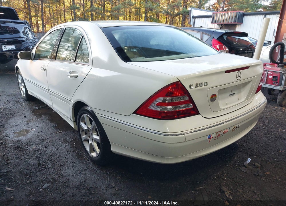 2007 MERCEDES-BENZ C 280 LUXURY VIN: WDBRF54H47A937357