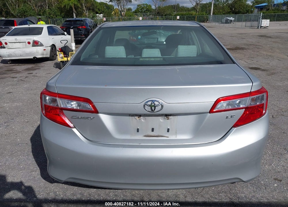 2012 TOYOTA CAMRY LE VIN: 4T1BF1FK0CU027312