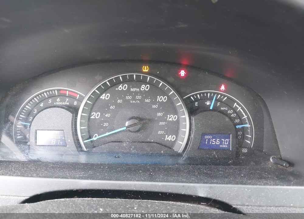 2012 TOYOTA CAMRY LE VIN: 4T1BF1FK0CU027312