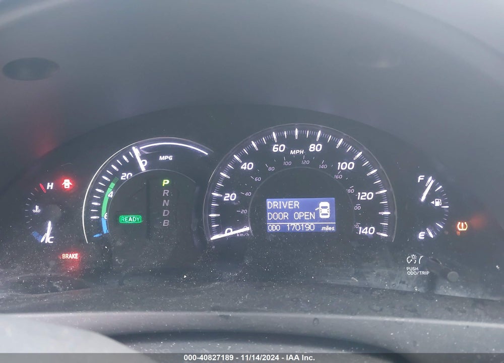 2011 TOYOTA CAMRY HYBRID VIN: 4T1BB3EK2BU141867