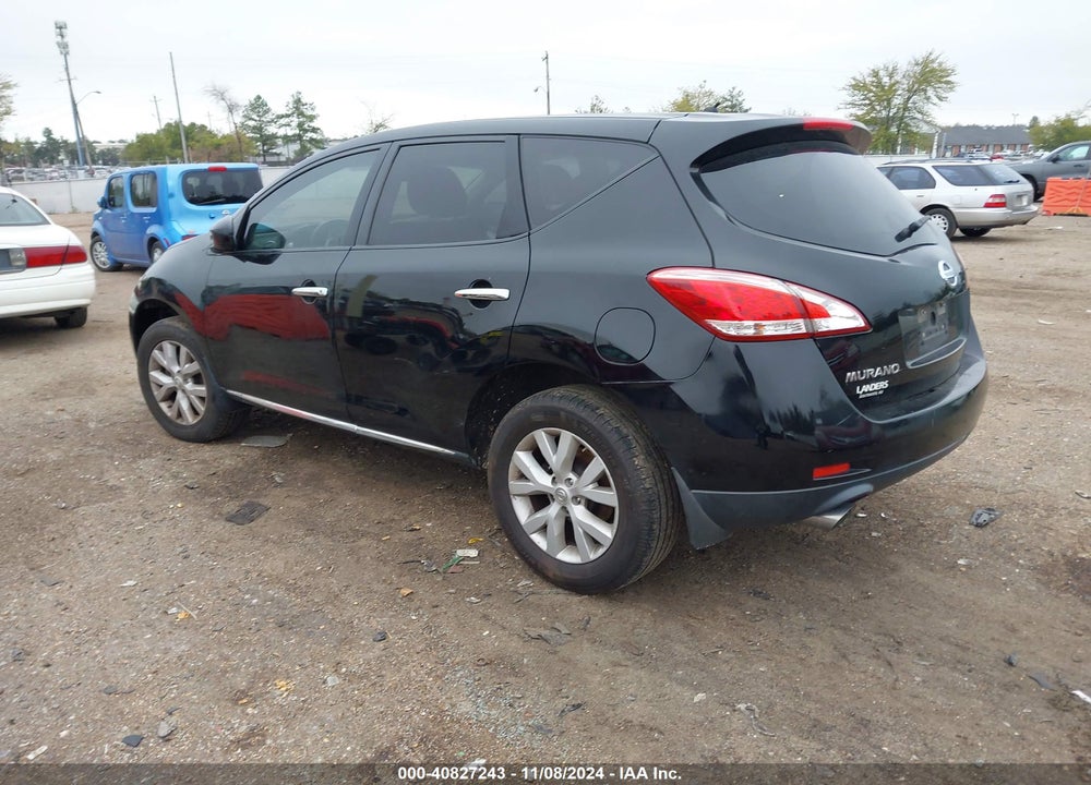2012 NISSAN MURANO S VIN: JN8AZ1MU3CW106459