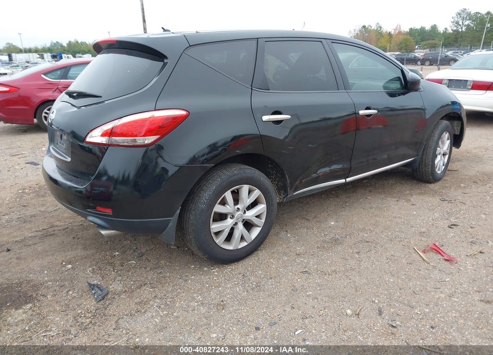 2012 NISSAN MURANO S VIN: JN8AZ1MU3CW106459