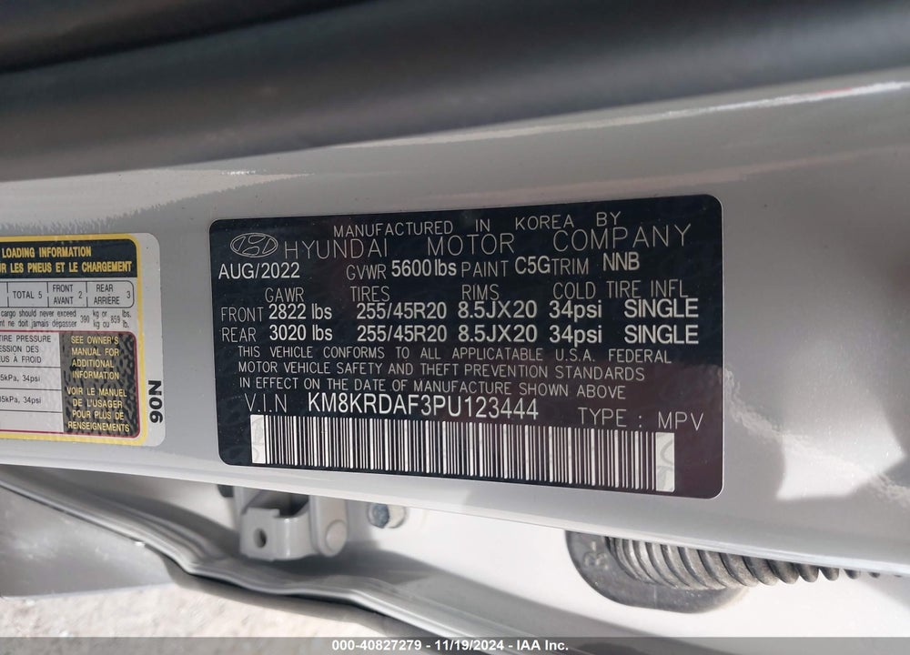 2023 HYUNDAI IONIQ 5 LIMITED VIN: KM8KRDAF3PU123444