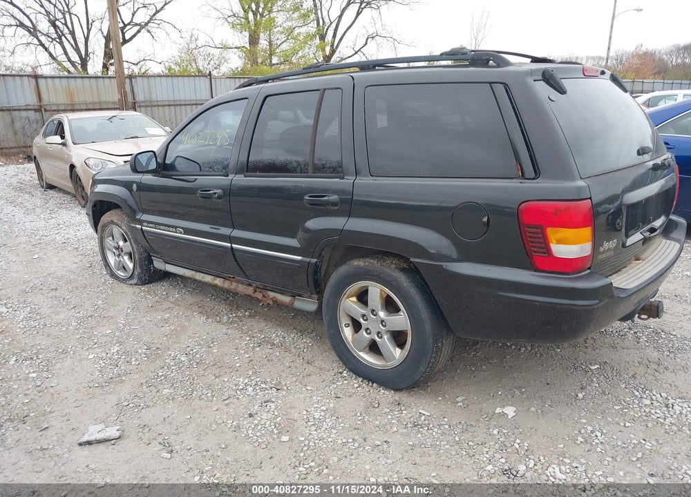 2004 JEEP GRAND CHEROKEE OVERLAND VIN: 1J8GW68J64C281280