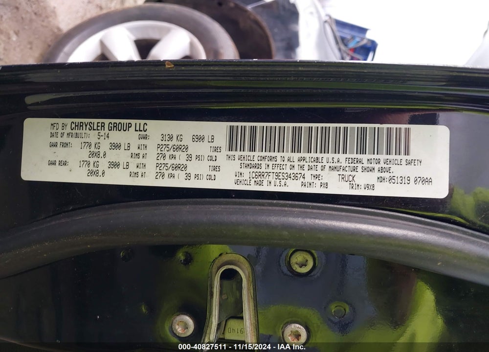2014 RAM 1500 EXPRESS VIN: 1C6RR7FT9ES343674