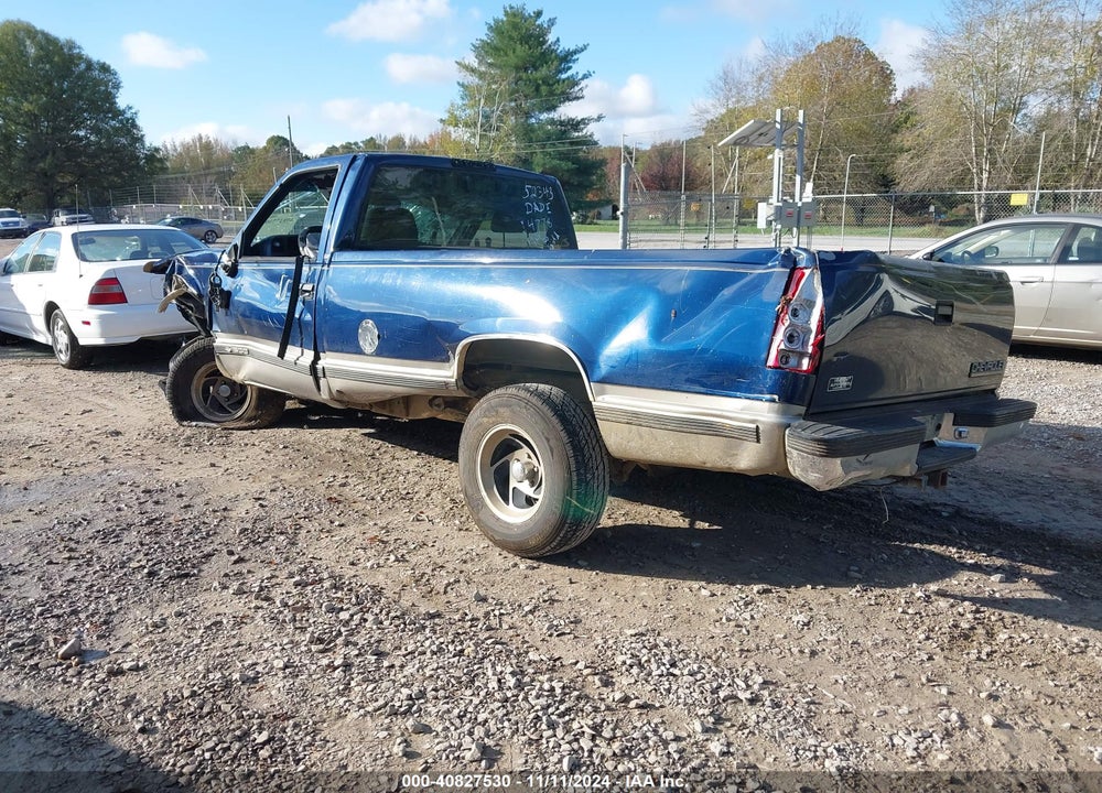 1998 CHEVROLET C1500 FLEETSIDE VIN: 1GCEC14R6WZ184778