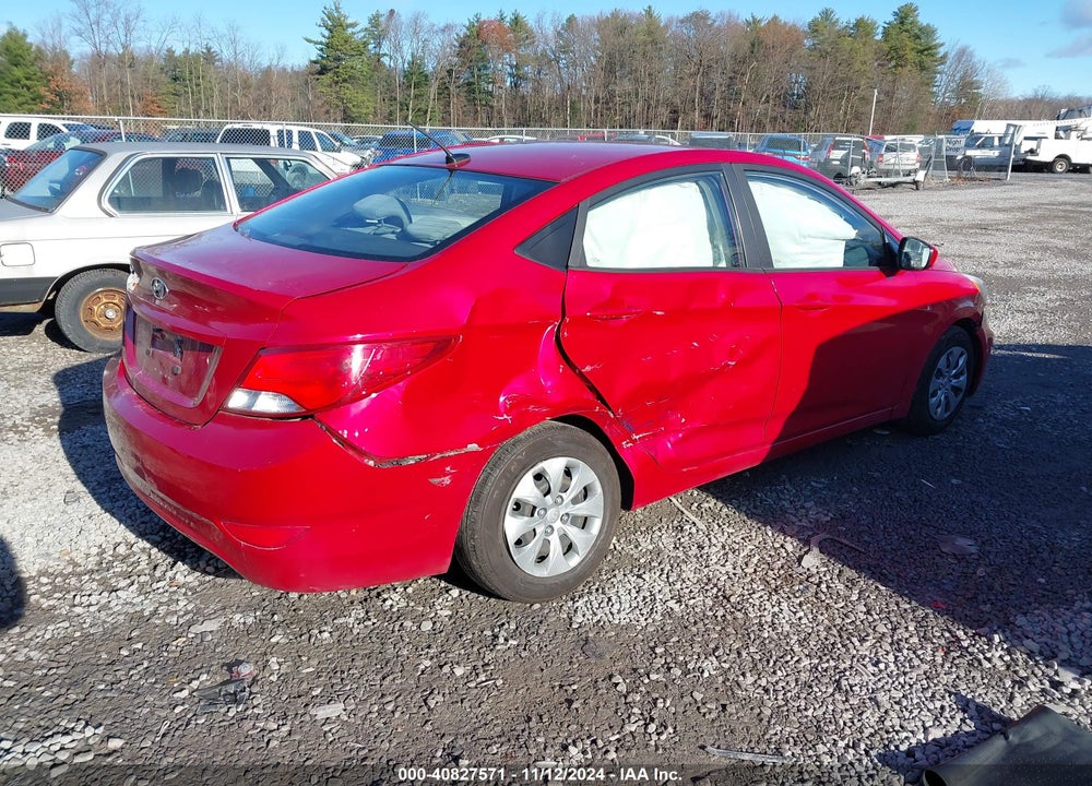 2017 HYUNDAI ACCENT VIN: KMHCT4AE4HU237998