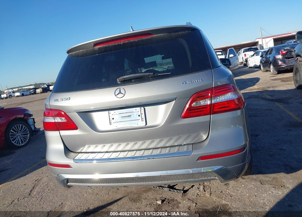 2012 MERCEDES-BENZ ML 550 4MATIC VIN: 4JGDA7DB4CA012875