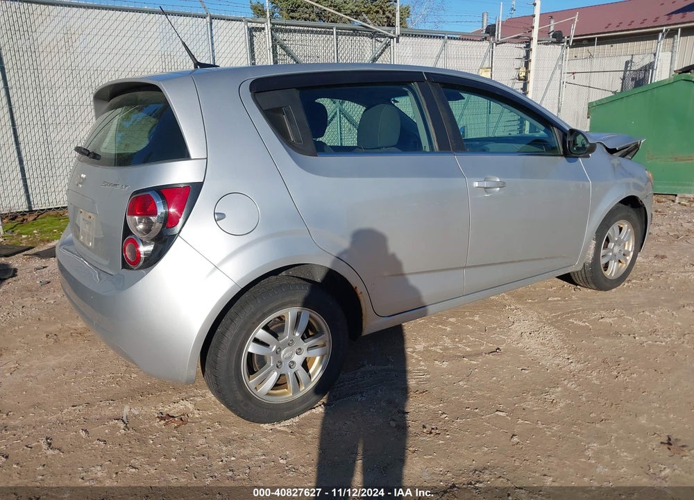 2013 CHEVROLET SONIC LT MANUAL VIN: 1G1JD6SH6D4201259
