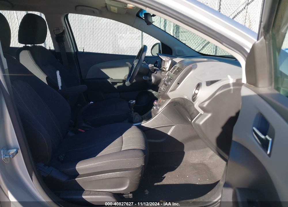 2013 CHEVROLET SONIC LT MANUAL VIN: 1G1JD6SH6D4201259