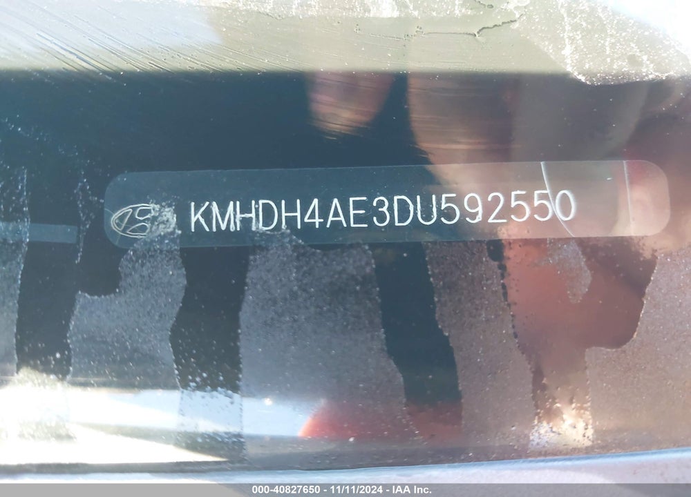 2013 HYUNDAI ELANTRA GLS VIN: KMHDH4AE3DU592550