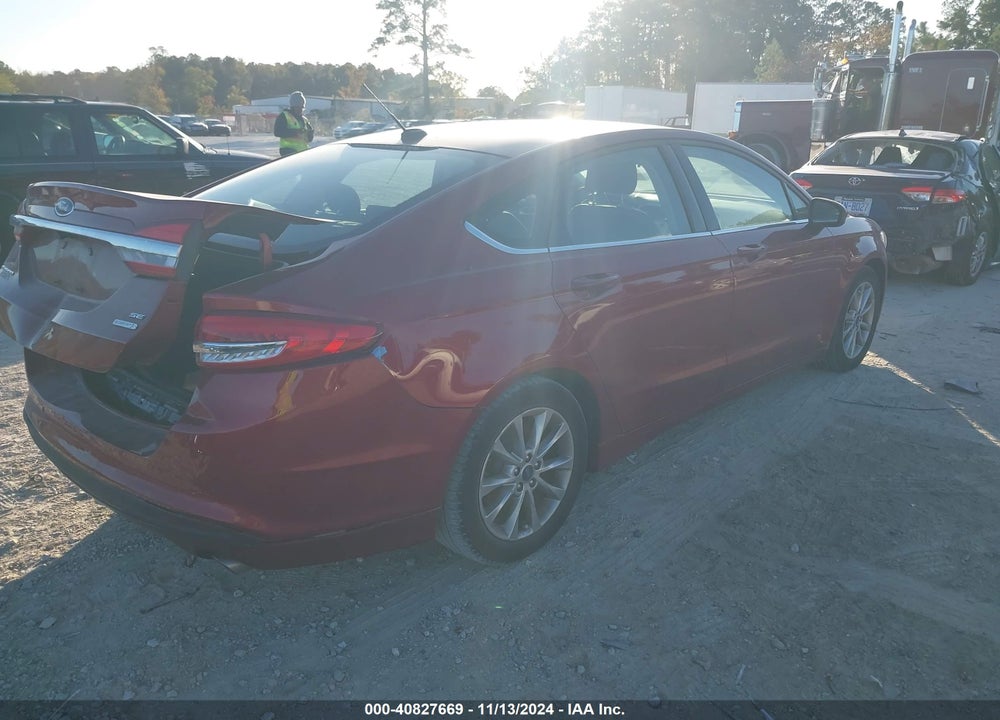 2017 FORD FUSION SE VIN: 3FA6P0HD5HR410775