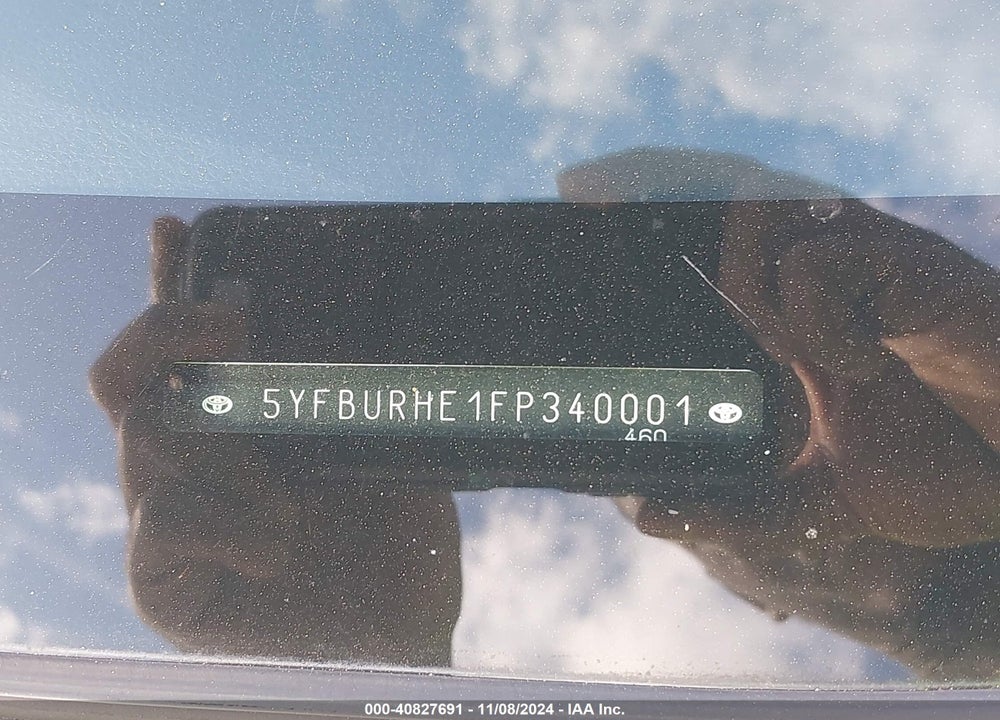 2015 TOYOTA COROLLA S PLUS VIN: 5YFBURHE1FP340001