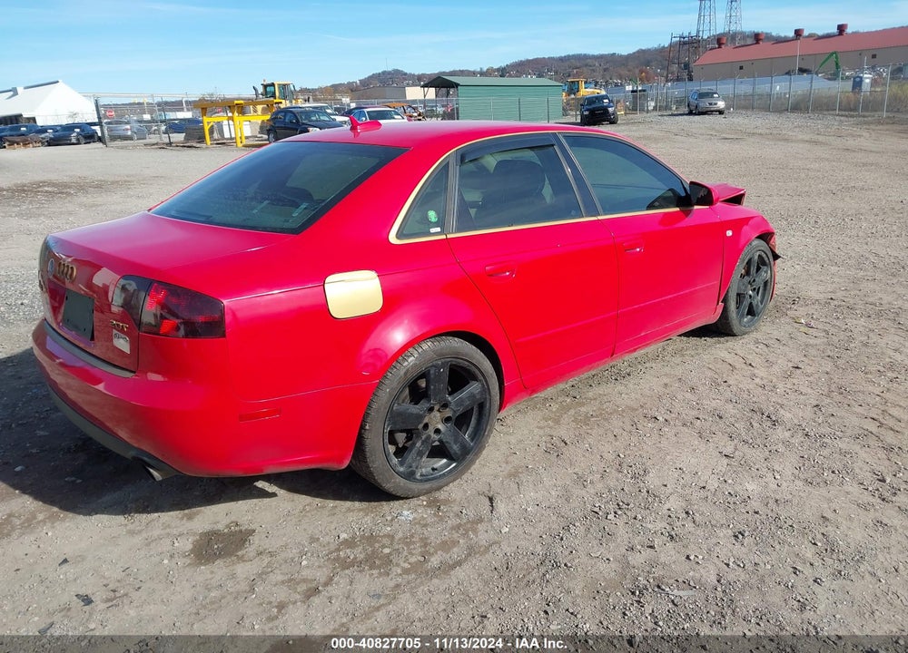 2005 AUDI A4 2.0T VIN: WAUAF68E95A438441