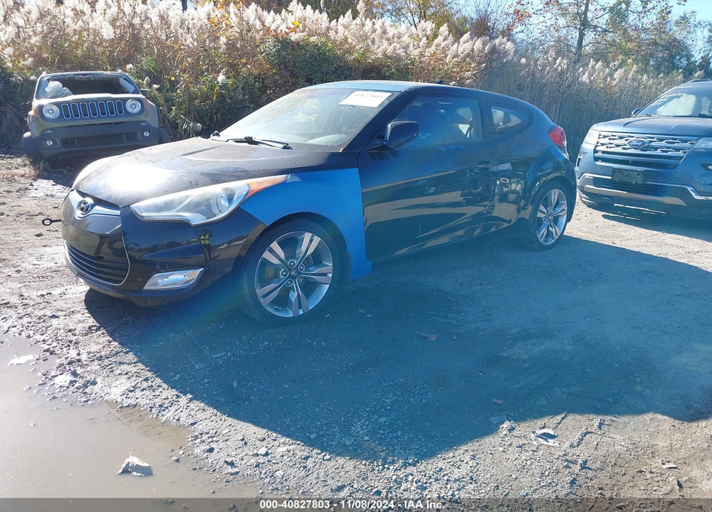 2012 HYUNDAI VELOSTER BASE W/BLACK VIN: KMHTC6AD5CU032654