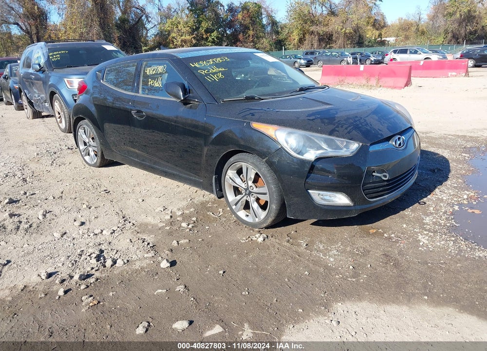 2012 HYUNDAI VELOSTER BASE W/BLACK VIN: KMHTC6AD5CU032654