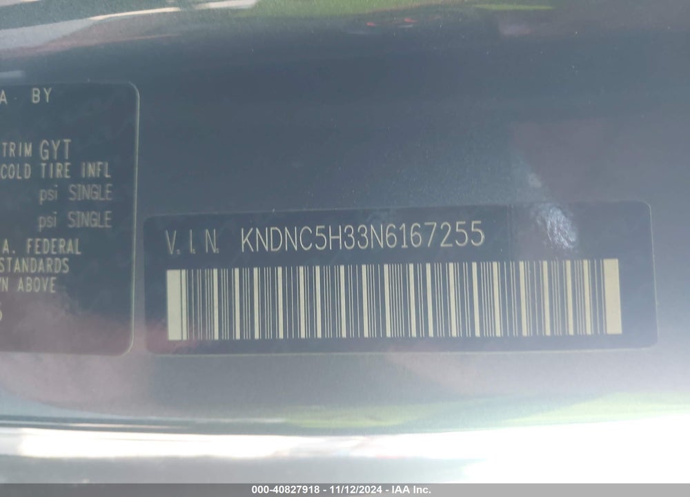 2022 KIA CARNIVAL MPV EX VIN: KNDNC5H33N6167255
