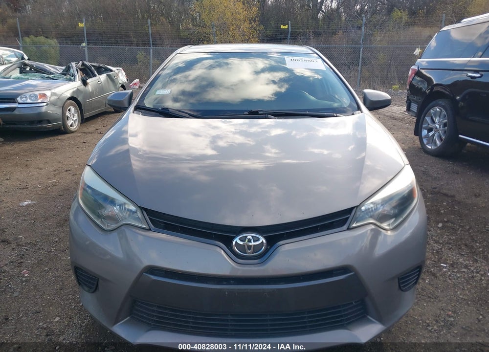 2016 TOYOTA COROLLA LE VIN: 2T1BURHE9GC525009