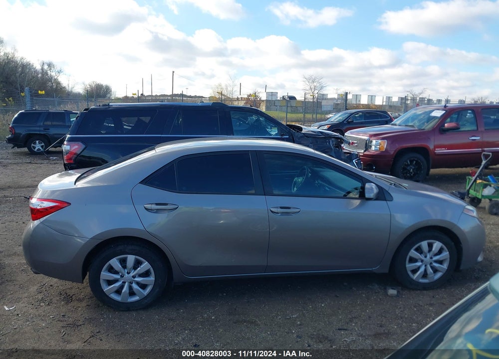 2016 TOYOTA COROLLA LE VIN: 2T1BURHE9GC525009