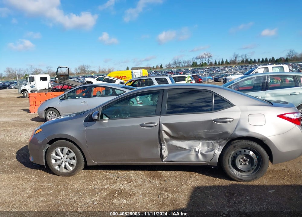2016 TOYOTA COROLLA LE VIN: 2T1BURHE9GC525009