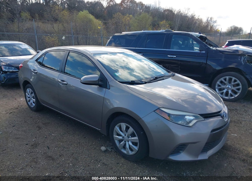 2016 TOYOTA COROLLA LE VIN: 2T1BURHE9GC525009
