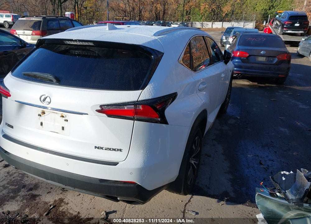 2016 LEXUS NX 200T F SPORT VIN: JTJBARBZ2G2064350